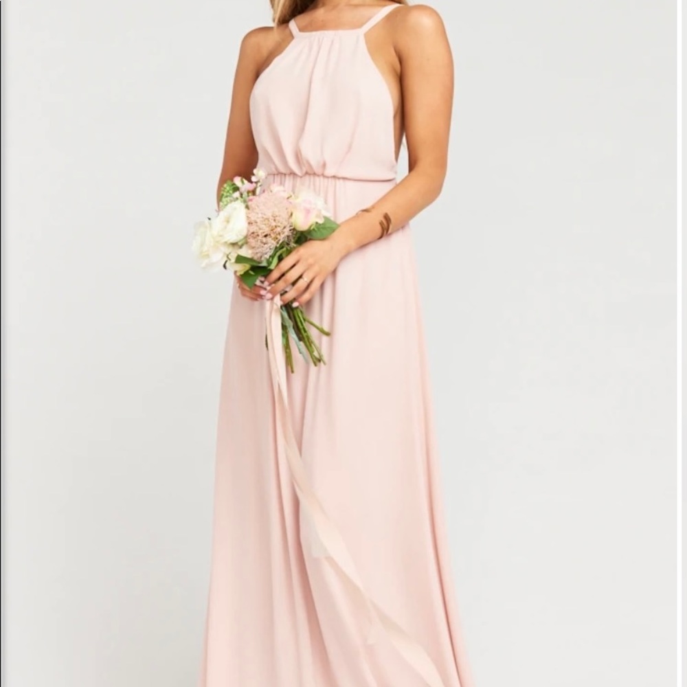 Show Me Your Mumu Bridesmaid Dress in Dusty Blush Crisp